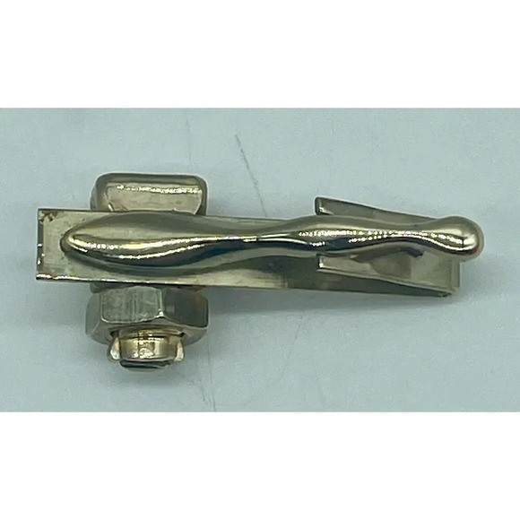 Burndy N4-10STR KS90 Split Bolt Connector Gold Tone Tie‎ Tack - Picture 2 of 3